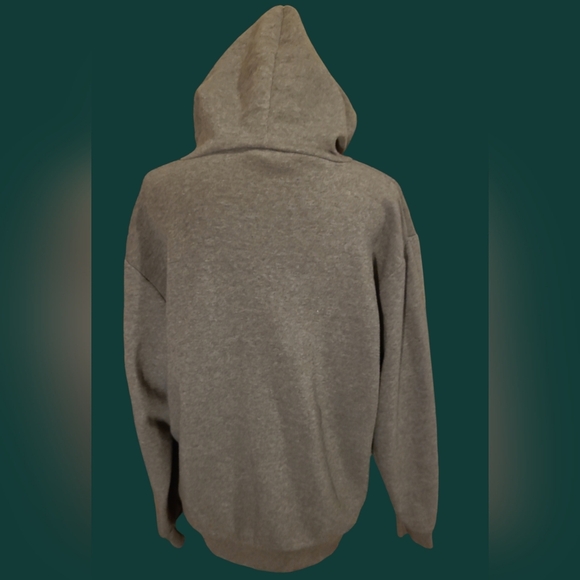 ORIGINAL DELUXE SUPPLY MEN'S GREY LONG SLEEVE PULLOVER HOODIE SZ. L - Picture 5 of 5